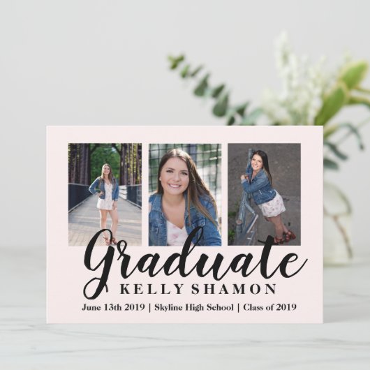 Faire-part de diplôme (Debout devant)