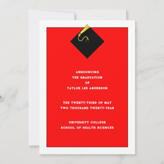 Faire-part de diplôme (Devant)