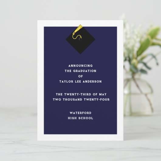 Faire-part de diplôme (Debout devant)