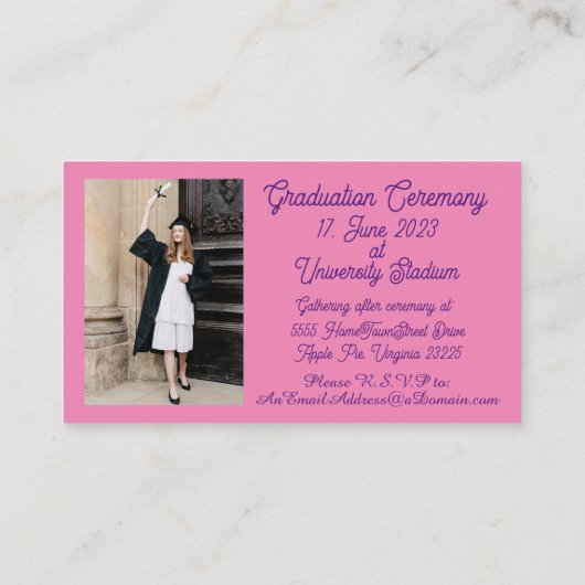 Faire-part de diplôme - 2 par 3,5 (Dos)