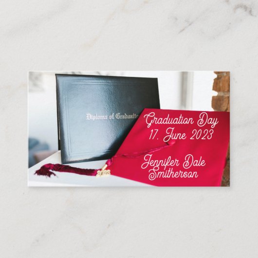 Faire-part de diplôme - 2 par 3,5 (Devant)