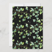 Faire-part de diplôme Boho Arch Ivy, Noir (Dos)