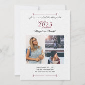 Faire-part de diplôme / Carte d'invitation (Dos)