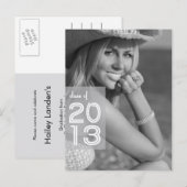 Faire-part de diplôme | Cartes postales (Devant / Derrière)