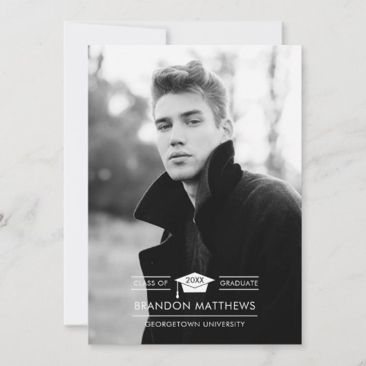 Faire-part de diplôme de Casquette de deuxième cyc (Devant)