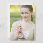 Faire-part de diplôme de couverture de magazine (Dos)