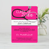 Faire-part de diplôme de doctorat en stéthoscope M (Debout devant)