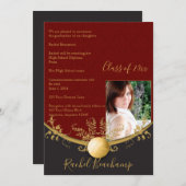 Faire-part de diplôme de Gold Volleyball (Devant / Derrière)