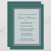 Faire-part de diplôme de haut niveau (Devant / Derrière)