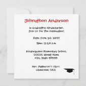 Faire-part de diplôme de la maternelle (Dos)