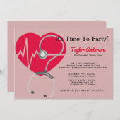 Faire-part de diplôme de l'école de soins infirmie (Devant / Derrière)