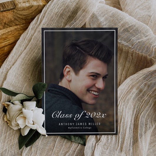 Faire-part de diplôme de l'université de photo cla