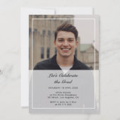 Faire-part de diplôme de l'université de photo cla (Dos)