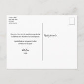 Faire-part de diplôme de l'Université Photo (Dos)