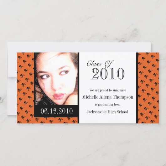 Faire-part de diplôme de mini-crânes (Devant)