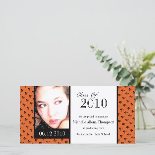 Faire-part de diplôme de mini-crânes (Debout devant)