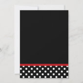 Faire-part de diplôme des Pois de la Bow rouge (Dos)