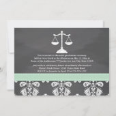 FAIRE-PART DE DIPLÔME DU CLASSEMENT MINT LAW SCHOO (Dos)