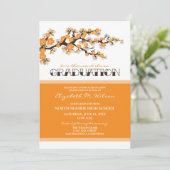 Faire-part de diplôme en fleurs de cerisiers (oran (Debout devant)