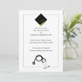 Faire-part de diplôme en infirmière (Debout devant)