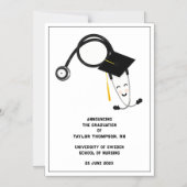 Faire-part de diplôme en infirmière (Recto)