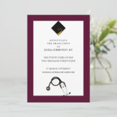 Faire-part de diplôme en infirmière (Debout devant)