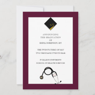 Faire-part de diplôme en infirmière