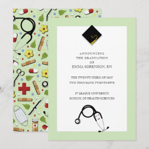 Faire-part de diplôme en infirmière