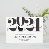 Faire-part de diplôme en pharmacie (Debout devant)