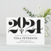 Faire-part de diplôme en psychologie (Debout devant)