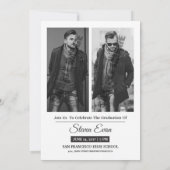 Faire-part de diplôme et invitation (Dos)