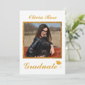 Faire-part de diplôme et invitation (Debout devant)