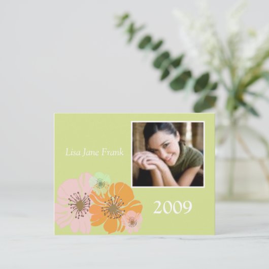 Faire-part de diplôme, fêtes Invitations postcar (Debout devant)