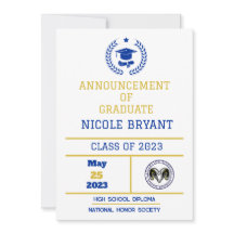 Faire-part de diplôme HS