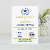 Faire-part de diplôme HS (Debout devant)