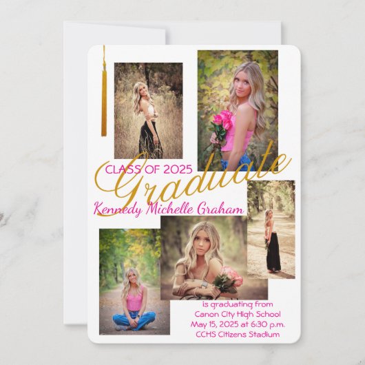 Faire-part de diplôme Invitation (Devant)