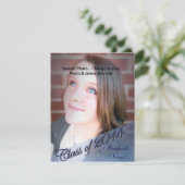 Faire-part de diplôme, invitation (Debout devant)