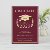 Faire-part de diplôme Invitation (Debout devant)