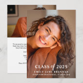 Faire-part de diplôme Invitation Carte photo diplô (Devant / Derrière)