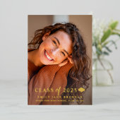 Faire-part de diplôme Invitation Carte photo diplô (Debout devant)