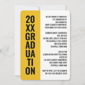 Faire-part de diplôme/Invitation de la fête [Or] (Devant)