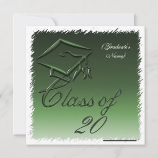 Faire-part de diplôme, Invitation Green