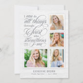 Faire-part de diplôme renforcée Invitation (Devant)