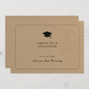 Faire-part de diplôme simple - Arrière - plan Kraf