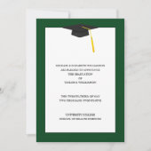 Faire-part de diplôme Vert (Devant)