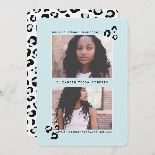 Faire-part de diplôme Wild One (Devant / Derrière)