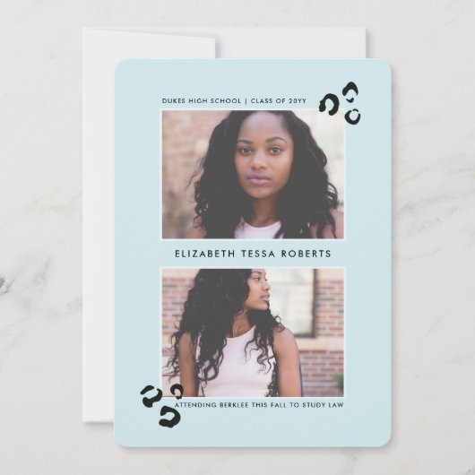 Faire-part de diplôme Wild One (Devant)