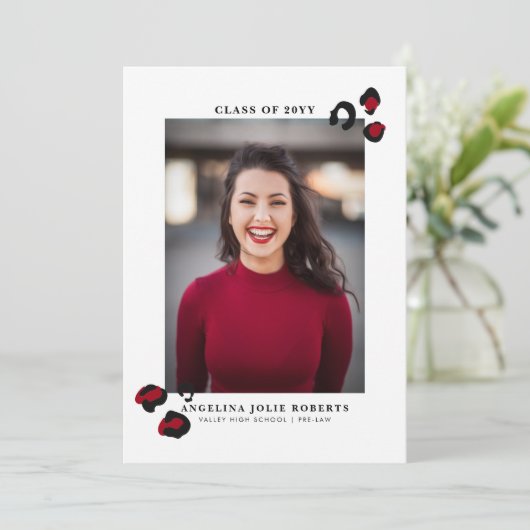 Faire-part de diplôme Wild One (Debout devant)