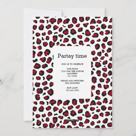 Faire-part de diplôme Wild One (Dos)