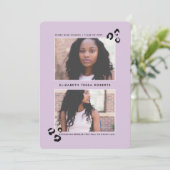 Faire-part de diplôme Wild One (Debout devant)